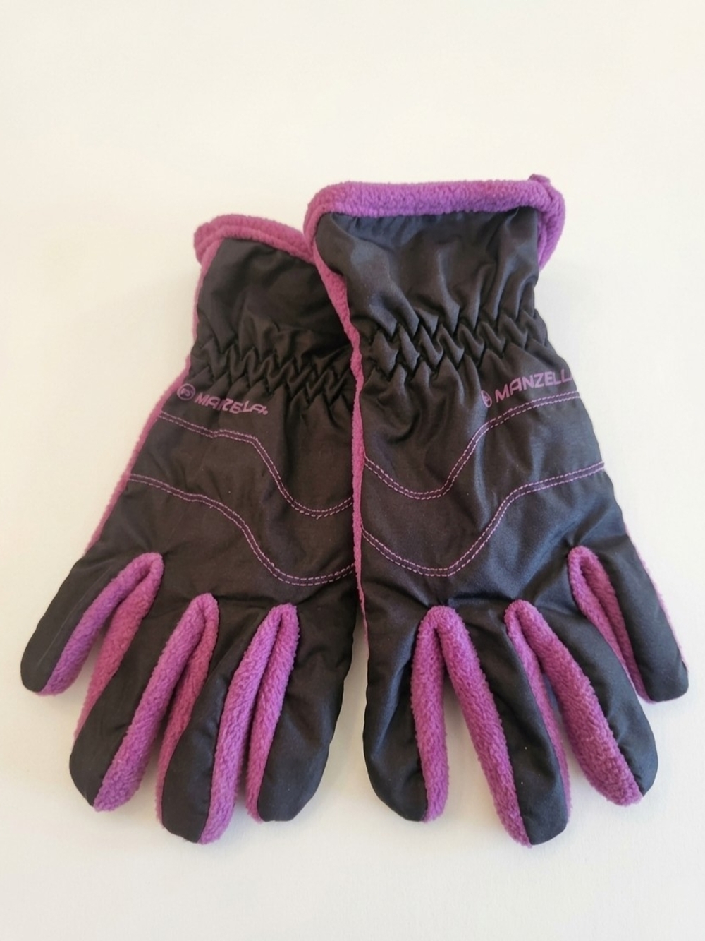 Manzella Frisco Youth Fleece TouchTip Touchscreen Gloves S/M Black Purple